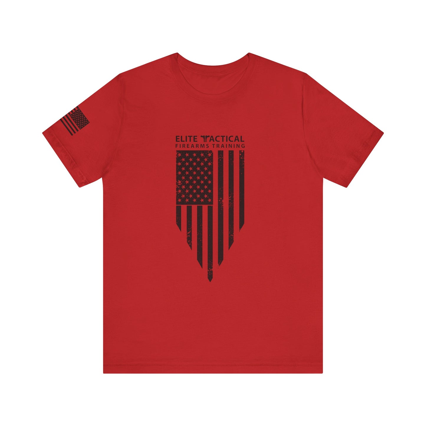 Elite Tactical T-Shirt – Weathered Flag Shield