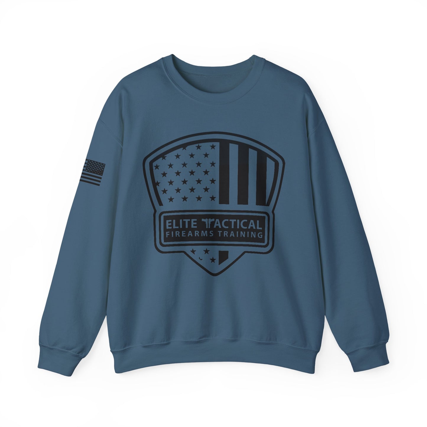 Elite Tactical Sweatshirt - American Flag Shield Design