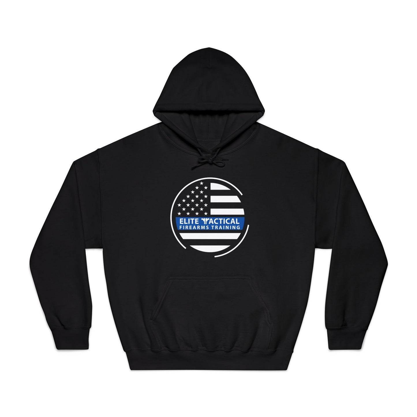 Elite Tactical Hoodie – Thin Blue Line Flag Emblem