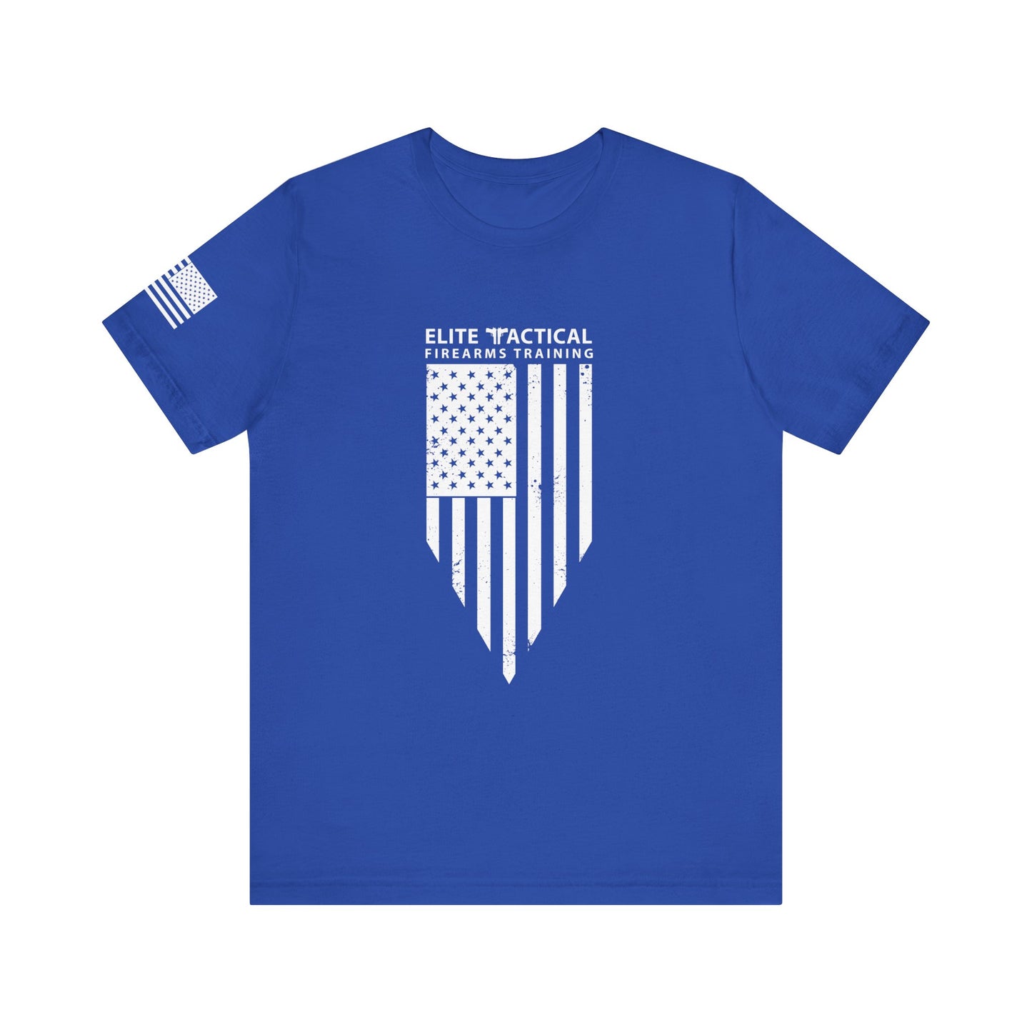 Elite Tactical T-Shirt – Weathered Flag Shield