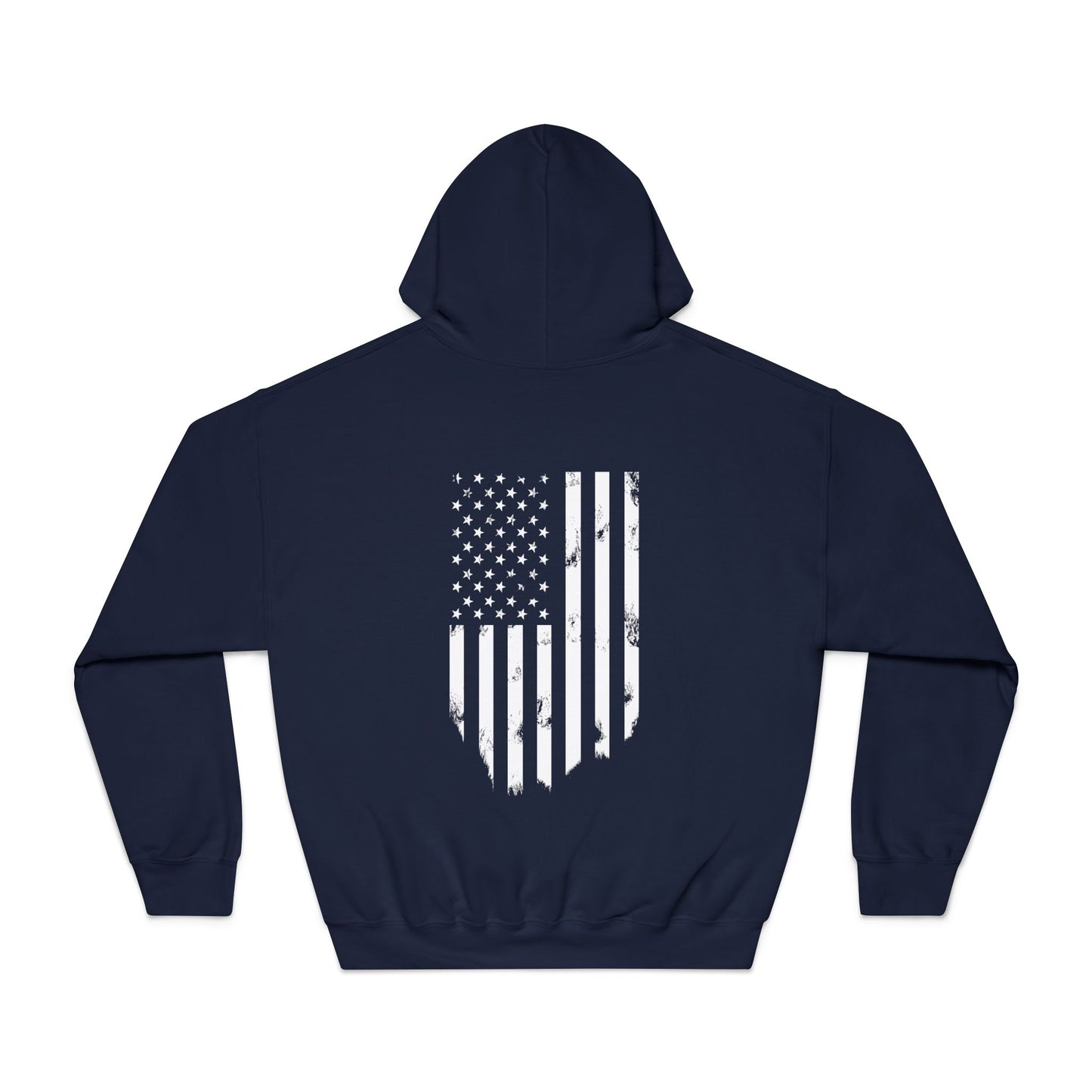 Elite Tactical Hoodie – Patriotic Distressed Flag