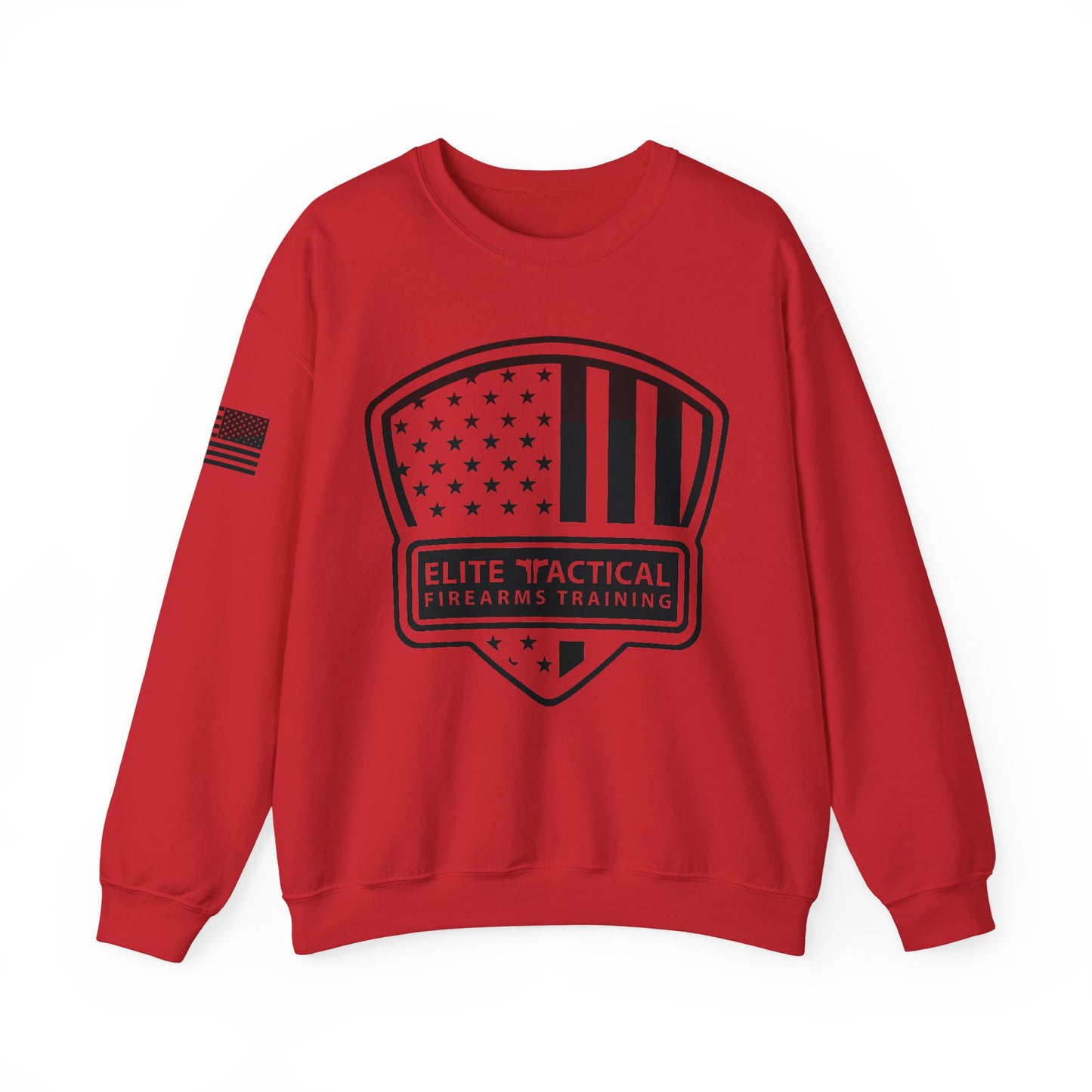 Elite Tactical Sweatshirt - American Flag Shield Design