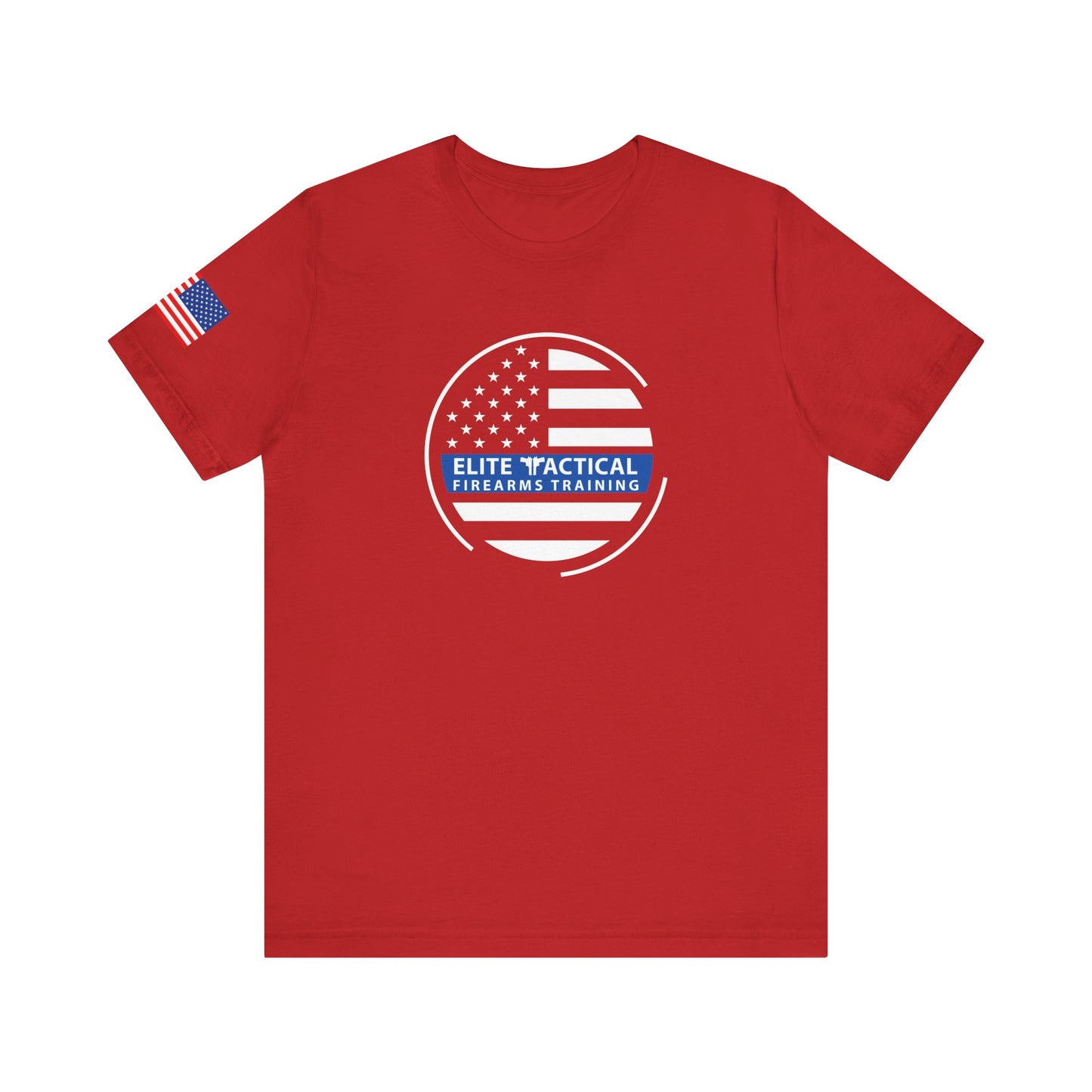 Elite Tactical T-Shirt – Thin Blue Line Flag Emblem