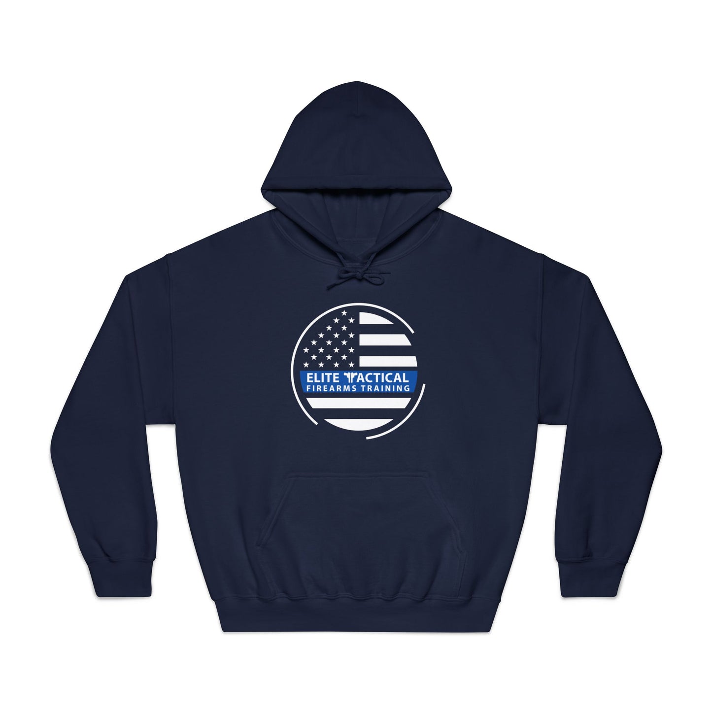 Elite Tactical Hoodie – Thin Blue Line Flag Emblem