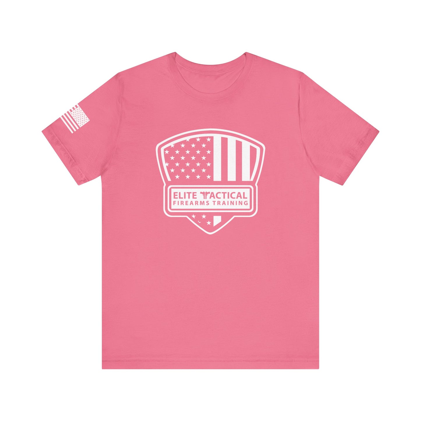 Elite Tactical T-Shirt – American Flag Shield Design