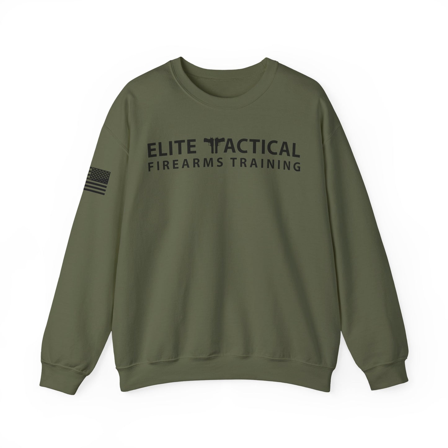 Elite Tactical Sweatshirt - Patriotic Distressed Flag