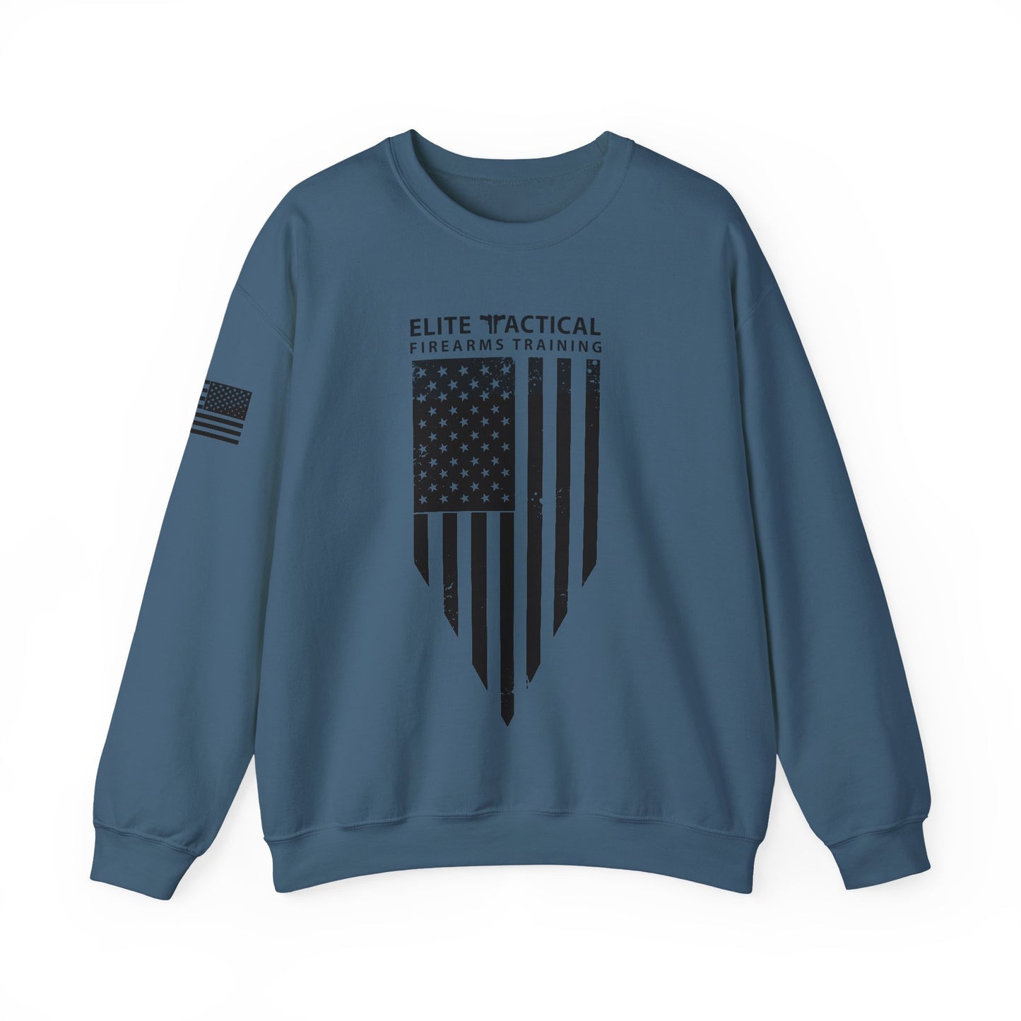 Elite Tactical Sweatshirt - Weathered Flag Shield