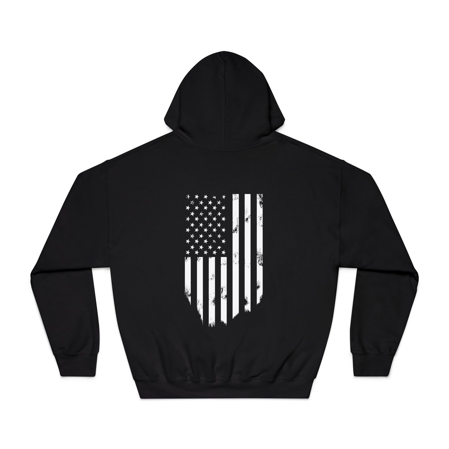 Elite Tactical Hoodie – Patriotic Distressed Flag