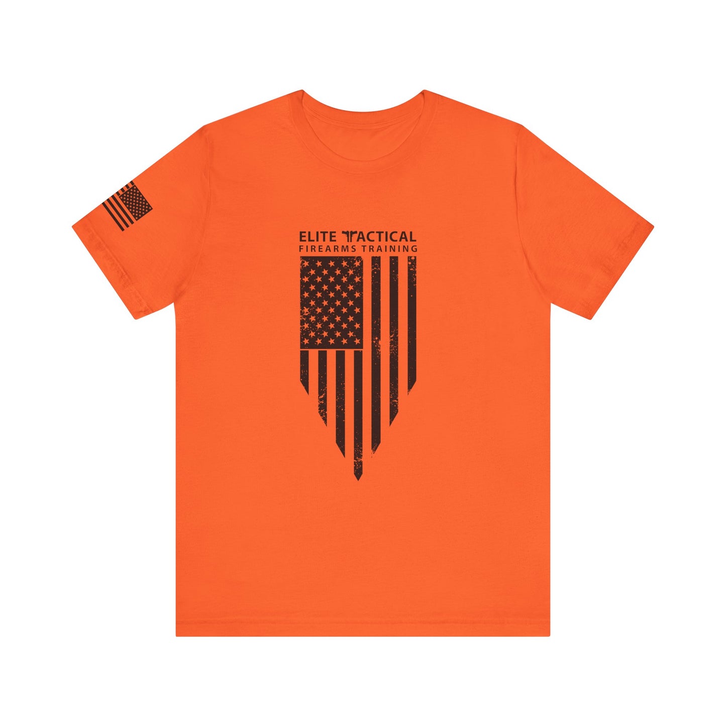 Elite Tactical T-Shirt – Weathered Flag Shield