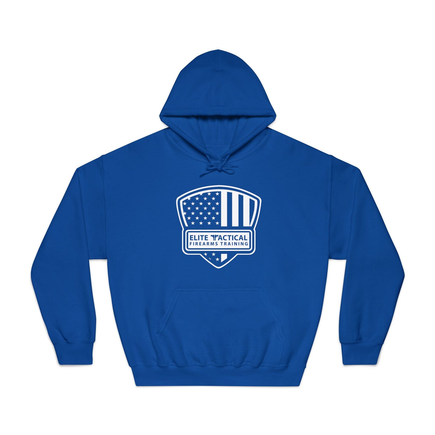 Elite Tactical Hoodie – American Flag Shield Design