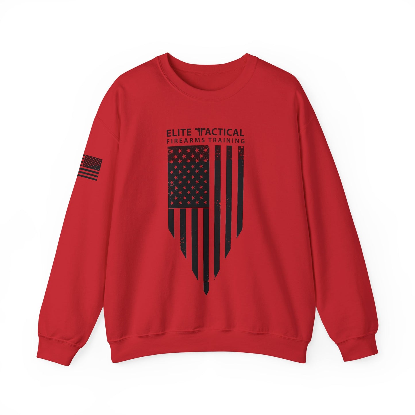 Elite Tactical Sweatshirt - Weathered Flag Shield