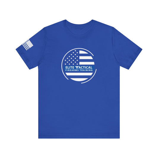 Elite Tactical T-Shirt – Thin Blue Line Flag Emblem