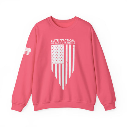 Elite Tactical Sweatshirt - Weathered Flag Shield