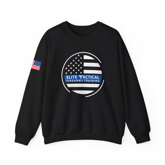 Elite Tactical Sweatshirt - Thin Blue Line Flag Emblem