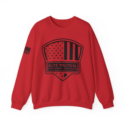 Elite Tactical Sweatshirt - American Flag Shield Design
