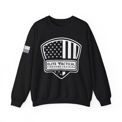 Elite Tactical Sweatshirt - American Flag Shield Design