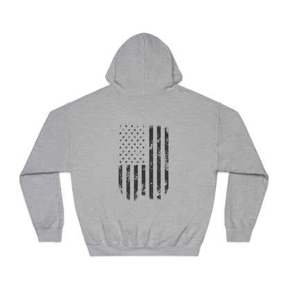 Elite Tactical Hoodie – Patriotic Distressed Flag