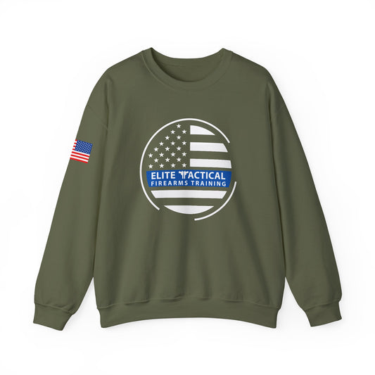 Elite Tactical Sweatshirt - Thin Blue Line Flag Emblem