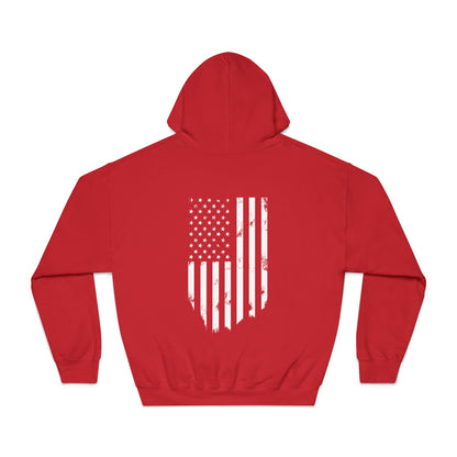 Elite Tactical Hoodie – Patriotic Distressed Flag