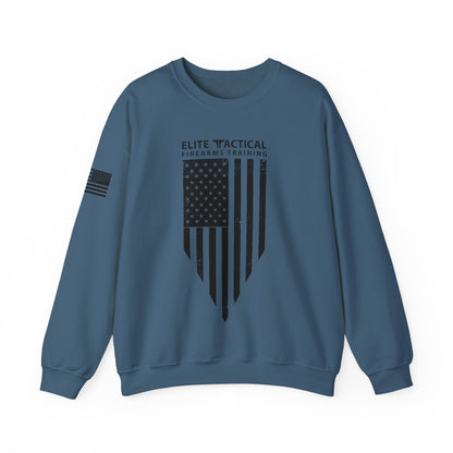 Elite Tactical Sweatshirt - Weathered Flag Shield