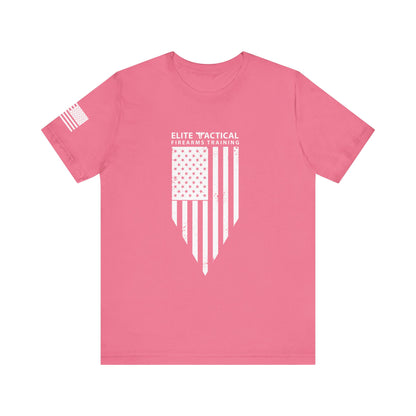 Elite Tactical T-Shirt – Weathered Flag Shield