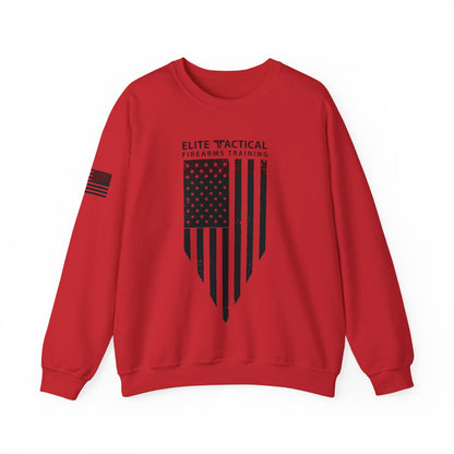 Elite Tactical Sweatshirt - Weathered Flag Shield